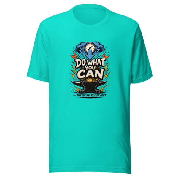 Do What You Can - Theodore Roosevelt Graphic Tee mockup 5 Do What You Can - Theodore Roosevelt Graphic Tee mockup 5