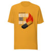 Fire Tries Gold Misfortune Tries Brave Men - Seneca Fire-tries-gold-seneca Graphic Tee mockup 3 Fire Tries Gold Misfortune Tries Brave Men - Seneca Fire-tries-gold-seneca Graphic Tee mockup 3
