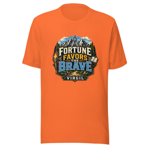 Fortune Favors The Brave - Virgil Graphic Tee mockup 1 Fortune Favors The Brave - Virgil Graphic Tee front view
