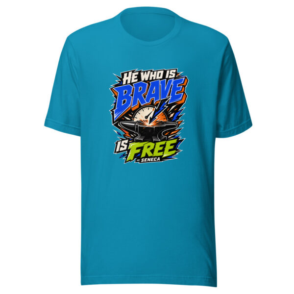He Who Is Brave Is Free - Seneca Graphic Tee mockup 2 He Who Is Brave Is Free - Seneca Graphic Tee mockup 2