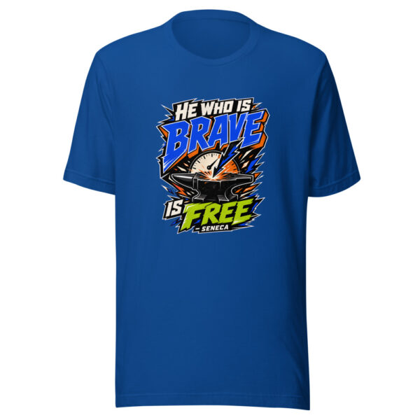 He Who Is Brave Is Free - Seneca Graphic Tee mockup 3 He Who Is Brave Is Free - Seneca Graphic Tee mockup 3