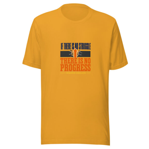 If There Is No Struggle, There Is No Progress — Frederick Douglass Historic-strength-broadside Graphic Tee mockup 2