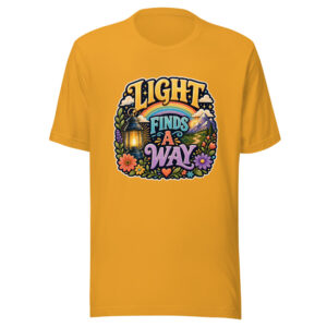LIGHT FINDS A WAY Heartbeat-20260623-codex-fallback Graphic Tee mockup 1 LIGHT FINDS A WAY Heartbeat-20260623-codex-fallback Graphic Tee front view
