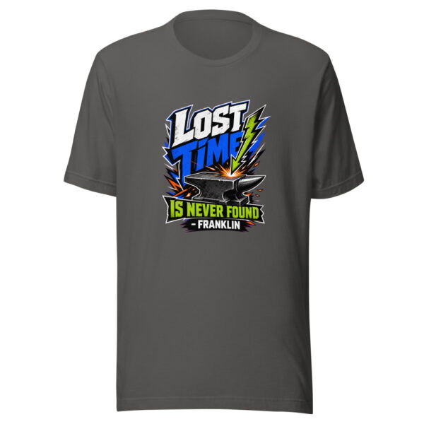 Lost Time Is Never Found - Franklin Graphic Tee mockup 10 Lost Time Is Never Found - Franklin Graphic Tee mockup 10