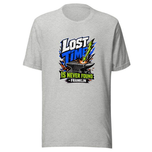 Lost Time Is Never Found - Franklin Graphic Tee mockup 11 Lost Time Is Never Found - Franklin Graphic Tee mockup 11