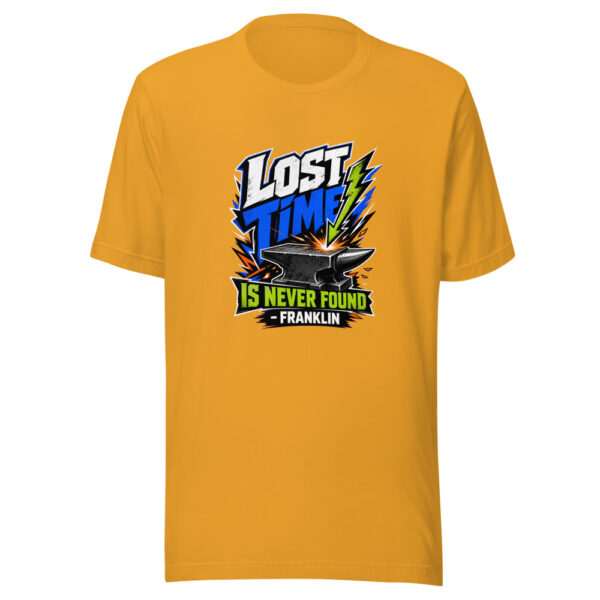 Lost Time Is Never Found - Franklin Graphic Tee mockup 3 Lost Time Is Never Found - Franklin Graphic Tee mockup 3