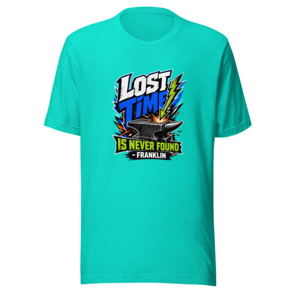 Lost Time Is Never Found - Franklin Graphic Tee mockup 5 Lost Time Is Never Found - Franklin Graphic Tee mockup 5
