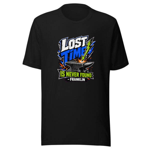Lost Time Is Never Found - Franklin Graphic Tee mockup 7 Lost Time Is Never Found - Franklin Graphic Tee mockup 7