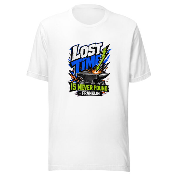 Lost Time Is Never Found - Franklin Graphic Tee mockup 8 Lost Time Is Never Found - Franklin Graphic Tee mockup 8