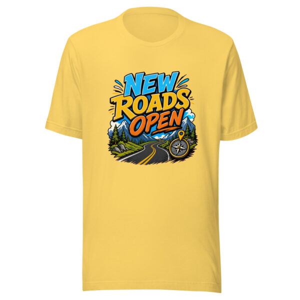 New Roads Open Graphic Tee mockup 1 New Roads Open Graphic Tee front view