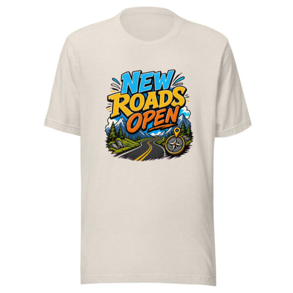 New Roads Open Graphic Tee mockup 14 New Roads Open Graphic Tee mockup 14