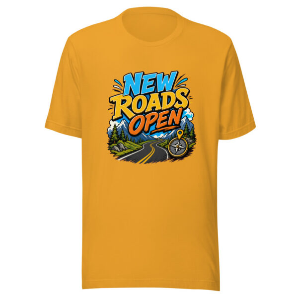 New Roads Open Graphic Tee mockup 4 New Roads Open Graphic Tee mockup 4
