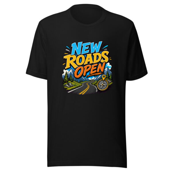 New Roads Open Graphic Tee mockup 7 New Roads Open Graphic Tee mockup 7