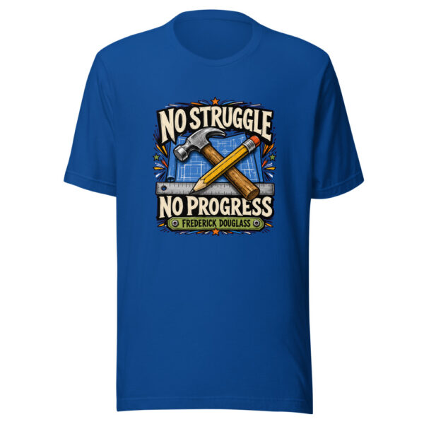 No Struggle No Progress - Frederick Douglass Graphic Tee mockup 1 No Struggle No Progress - Frederick Douglass Graphic Tee front view
