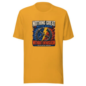 Nothing Great Was Ever Achieved Without Enthusiasm Ralph Waldo Emerson Nothing-great-without-enthusiasm Graphic Tee mockup 1 Nothing Great Was Ever Achieved Without Enthusiasm Ralph Waldo Emerson Nothing-great-without-enthusiasm Graphic Tee front view