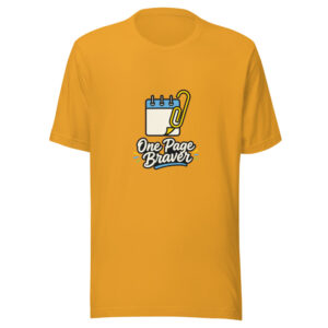 One Page Braver Graphic Tee front view