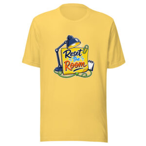 Reset The Room Graphic Tee mockup 1 Reset The Room Graphic Tee front view