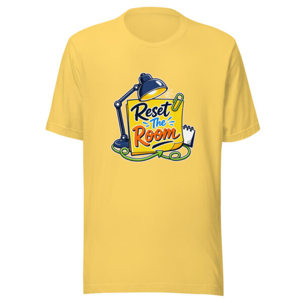 Reset The Room Graphic Tee front view