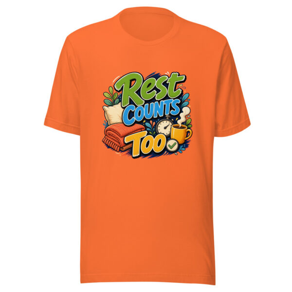 Rest Counts Too Graphic Tee mockup 18 Rest Counts Too Graphic Tee mockup 18