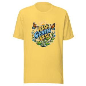 RISE GENTLE RISE Heartbeat-20260623-codex-fallback Graphic Tee mockup 1 RISE GENTLE RISE Heartbeat-20260623-codex-fallback Graphic Tee front view