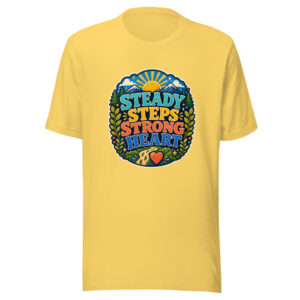 STEADY STEPS STRONG HEART Heartbeat-20260622-codex-fallback Graphic Tee mockup 1 STEADY STEPS STRONG HEART Heartbeat-20260622-codex-fallback Graphic Tee front view