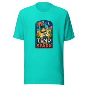 Tend The Spark Heartbeat-20260701T034745Z Graphic Tee mockup 1 Tend The Spark Heartbeat-20260701T034745Z Graphic Tee front view