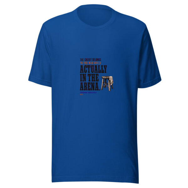 The Credit Belongs To The Man Who Is Actually In The Arena Actually-in-the-arena Graphic Tee mockup 2 The Credit Belongs To The Man Who Is Actually In The Arena Actually-in-the-arena Graphic Tee mockup 2