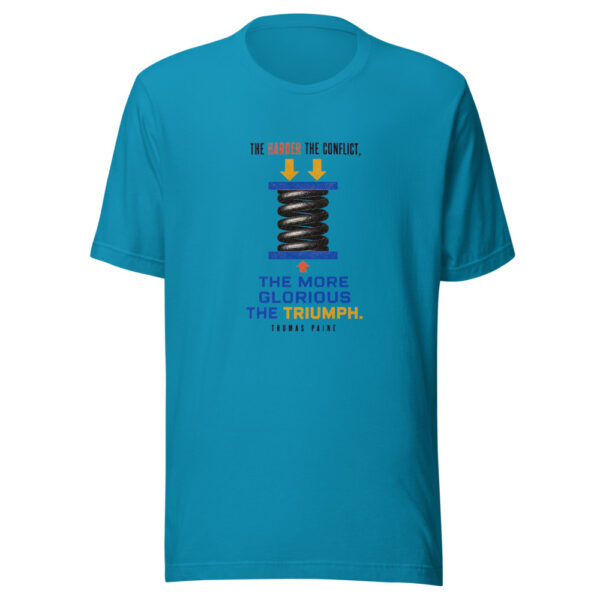The Harder The Conflict The More Glorious The Triumph - Thomas Paine Harder-conflict-thomas-paine Graphic Tee mockup 2 The Harder The Conflict The More Glorious The Triumph - Thomas Paine Harder-conflict-thomas-paine Graphic Tee mockup 2