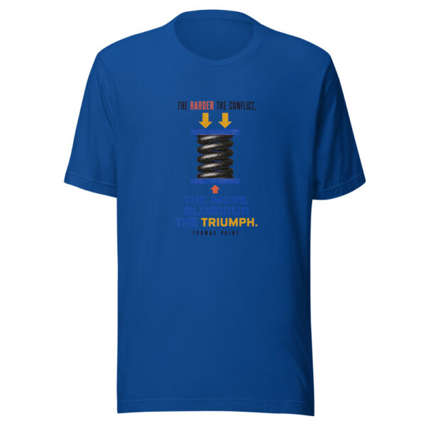 The Harder The Conflict The More Glorious The Triumph - Thomas Paine Harder-conflict-thomas-paine Graphic Tee mockup 3 The Harder The Conflict The More Glorious The Triumph - Thomas Paine Harder-conflict-thomas-paine Graphic Tee mockup 3