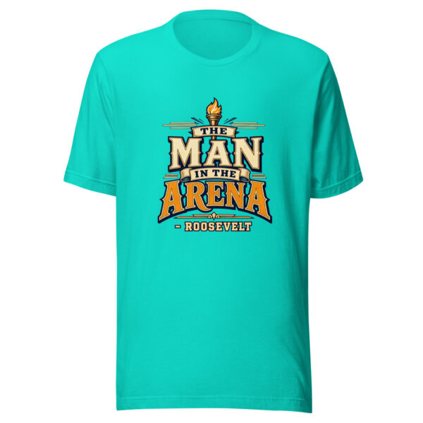 The Man In The Arena - Roosevelt Graphic Tee mockup 3