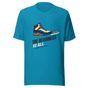 The Readiness Is All — William Shakespeare Shakespeare-readiness-is-all Graphic Tee mockup 1 The Readiness Is All — William Shakespeare Shakespeare-readiness-is-all Graphic Tee front view