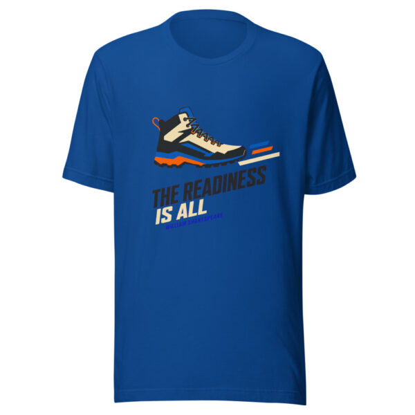 The Readiness Is All — William Shakespeare Shakespeare-readiness-is-all Graphic Tee mockup 3