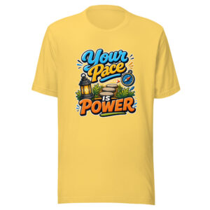 Your Pace Is Power Graphic Tee mockup 1 Your Pace Is Power Graphic Tee front view