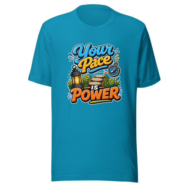 Your Pace Is Power Graphic Tee mockup 2
