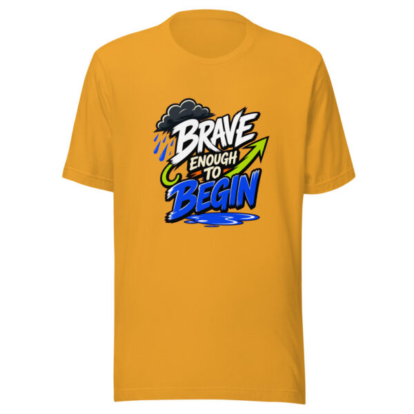Brave Enough To Begin Graphic Tee mockup 2 Brave Enough To Begin Graphic Tee mockup 2
