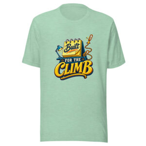 Built For The Climb Graphic Tee mockup 1 Built For The Climb Graphic Tee front view
