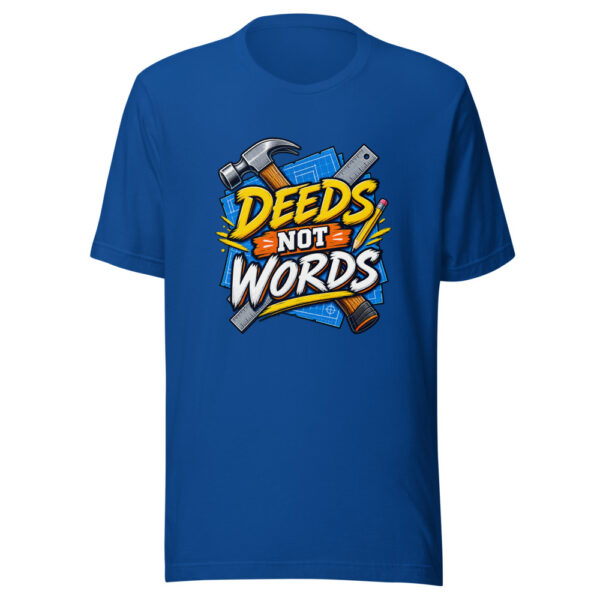 Deeds Not Words Graphic Tee mockup 3 Deeds Not Words Graphic Tee mockup 3