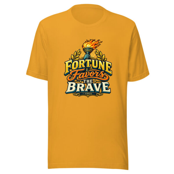 Fortune Favors The Brave - Virgil Graphic Tee mockup 1 Fortune Favors The Brave - Virgil Graphic Tee front view