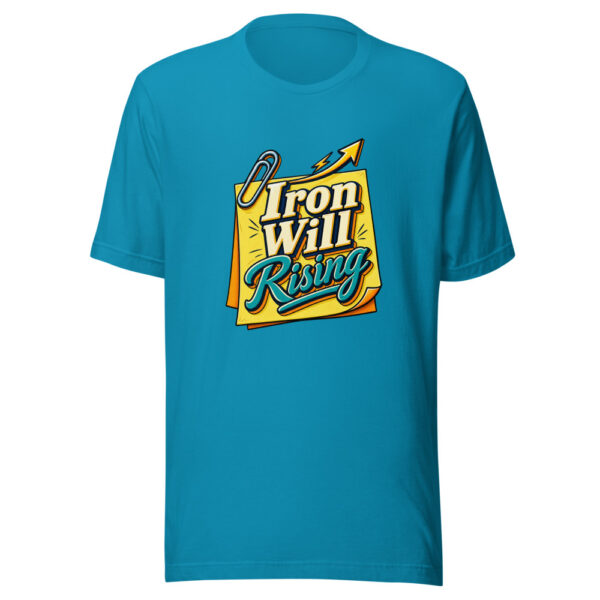 Iron Will Rising Graphic Tee mockup 1 Iron Will Rising Graphic Tee front view