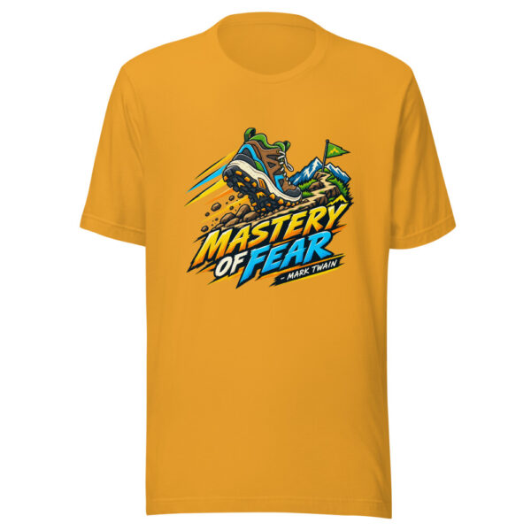 Mastery Of Fear - Mark Twain Graphic Tee mockup 2