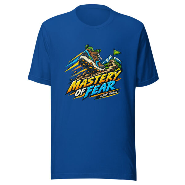 Mastery Of Fear - Mark Twain Graphic Tee mockup 3