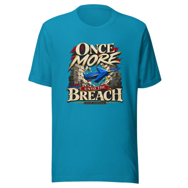 Once More Unto The Breach — William Shakespeare Henry-v-historic-courage Graphic Tee mockup 2 Once More Unto The Breach — William Shakespeare Henry-v-historic-courage Graphic Tee mockup 2