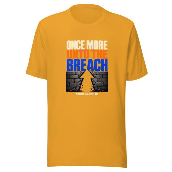 Once More Unto The Breach — William Shakespeare Historic-courage-quote Graphic Tee mockup 3 Once More Unto The Breach — William Shakespeare Historic-courage-quote Graphic Tee mockup 3
