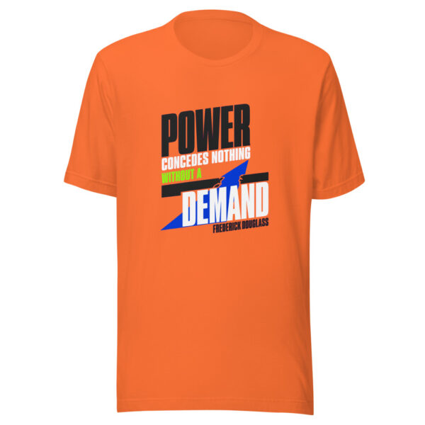 Power Concedes Nothing Without A Demand — Frederick Douglass Graphic Tee mockup 1 Power Concedes Nothing Without A Demand — Frederick Douglass Graphic Tee front view