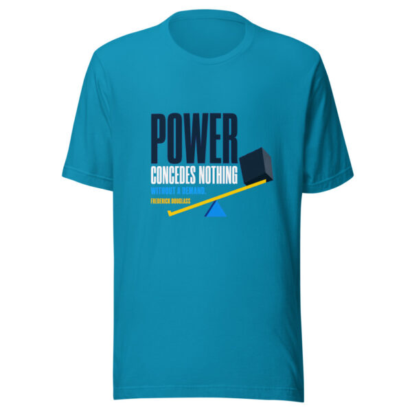 Power Concedes Nothing Without A Demand. — Frederick Douglass Graphic Tee mockup 2 Power Concedes Nothing Without A Demand. — Frederick Douglass Graphic Tee mockup 2