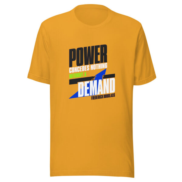 Power Concedes Nothing Without A Demand — Frederick Douglass Graphic Tee mockup 3 Power Concedes Nothing Without A Demand — Frederick Douglass Graphic Tee mockup 3