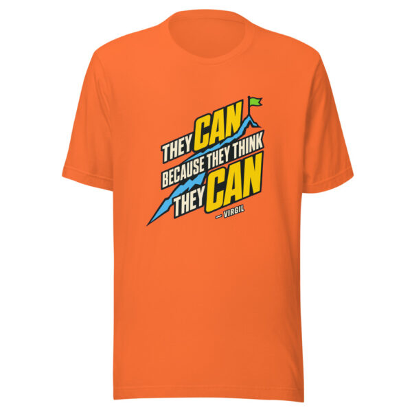 They Can Because They Think They Can — Virgil Graphic Tee mockup 1 They Can Because They Think They Can — Virgil Graphic Tee front view