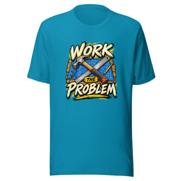Work The Problem Graphic Tee mockup 1 Work The Problem Graphic Tee front view