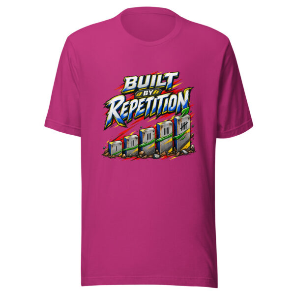 Built By Repetition Discipline-and-action Graphic Tee mockup 2