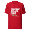 Commitment Outlasts The Starting Signal Graphic Tee mockup 8 Commitment Outlasts The Starting Signal Graphic Tee mockup 8